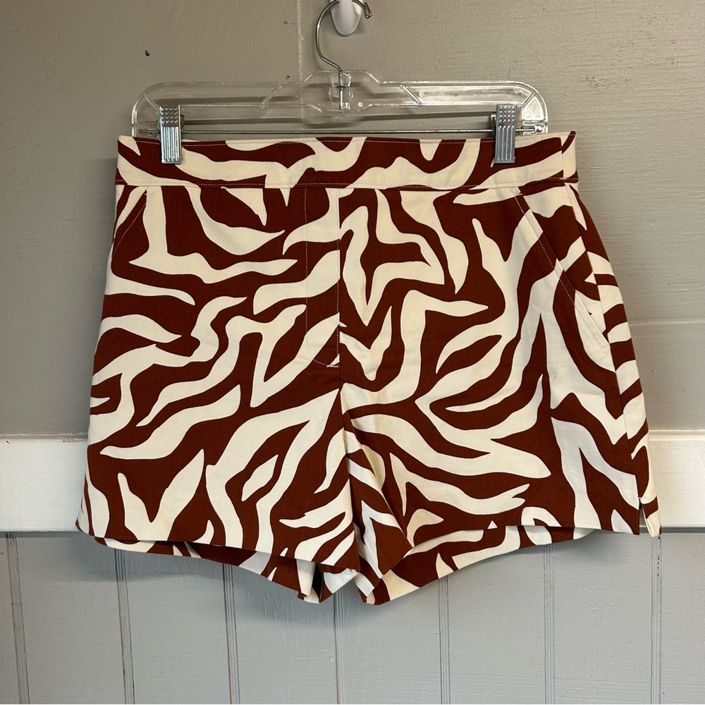 SPANX Brown and White Patterned Women Shorts